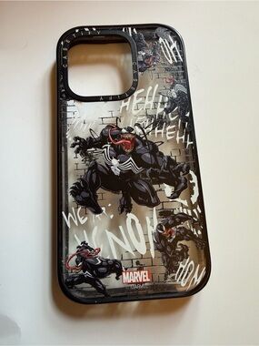 Marvel Venom Graphic Black and White iPhone Casetify Case iPhone 14 Pro